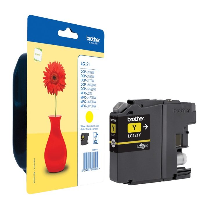 Brother LC121YBP cartucho de tinta 1 unidade(s) Original Rendimento…