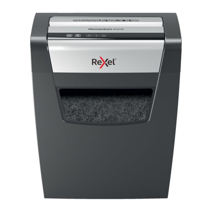 Rexel Momentum X410 Paper Shredder Cross-Cut 62 dB Black, Gray