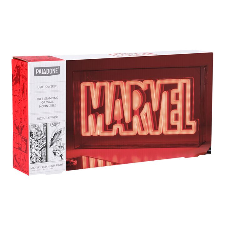 Paladone Marvel Logo LED Neon Light Lamp (PP13125MC)