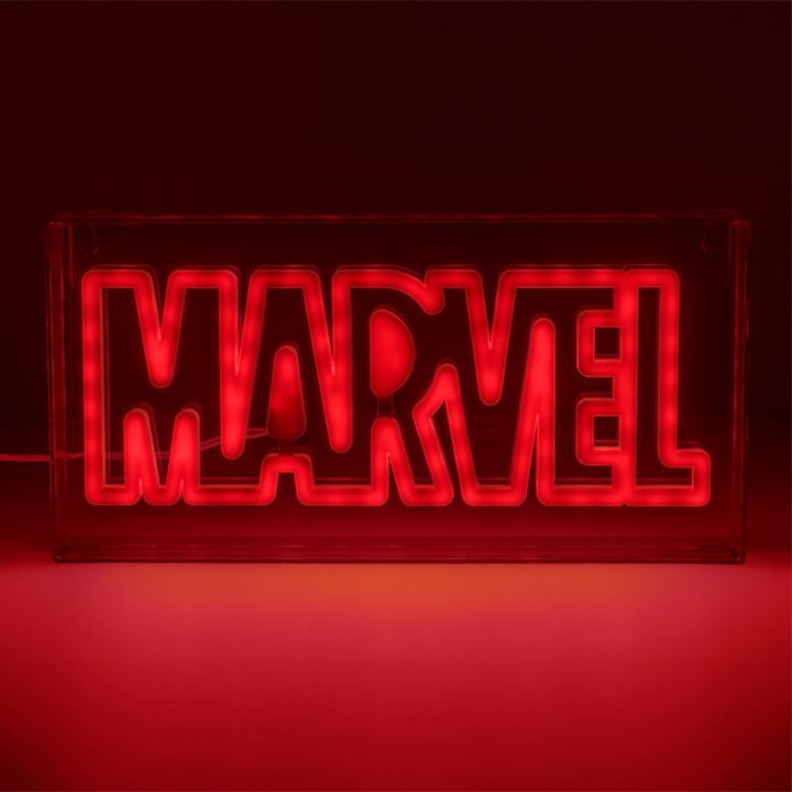 Paladone Marvel Logo LED Neon Light Lamp (PP13125MC)