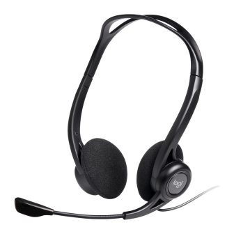 Logitech PC960 wired over-ear headphones