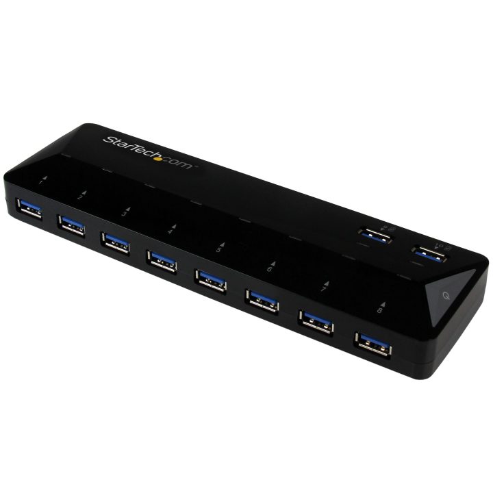 StarTech.com 10-Port USB 3.0 (5Gbps) Hub - Charging and Syncing Port…