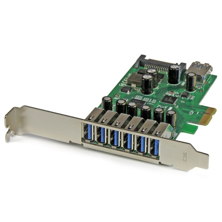 StarTech.com 7-Port PCI Express USB 3.0 (5Gbps) Card with Low or Full…