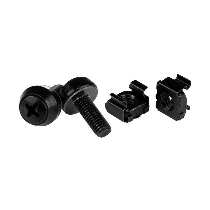 StarTech.com 50-Pack M6 12mm Screws, Square Cage Nuts and…