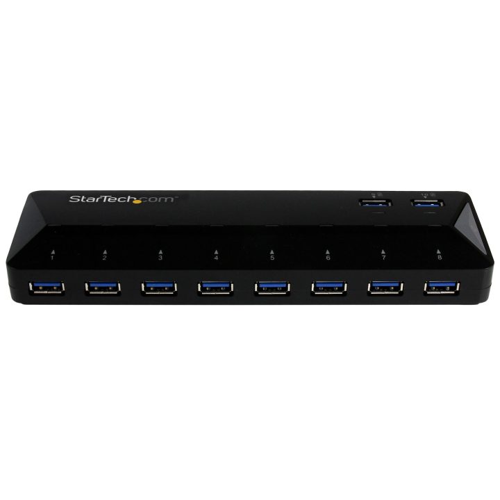 StarTech.com 10-Port USB 3.0 (5Gbps) Hub - Charging and Syncing Port…