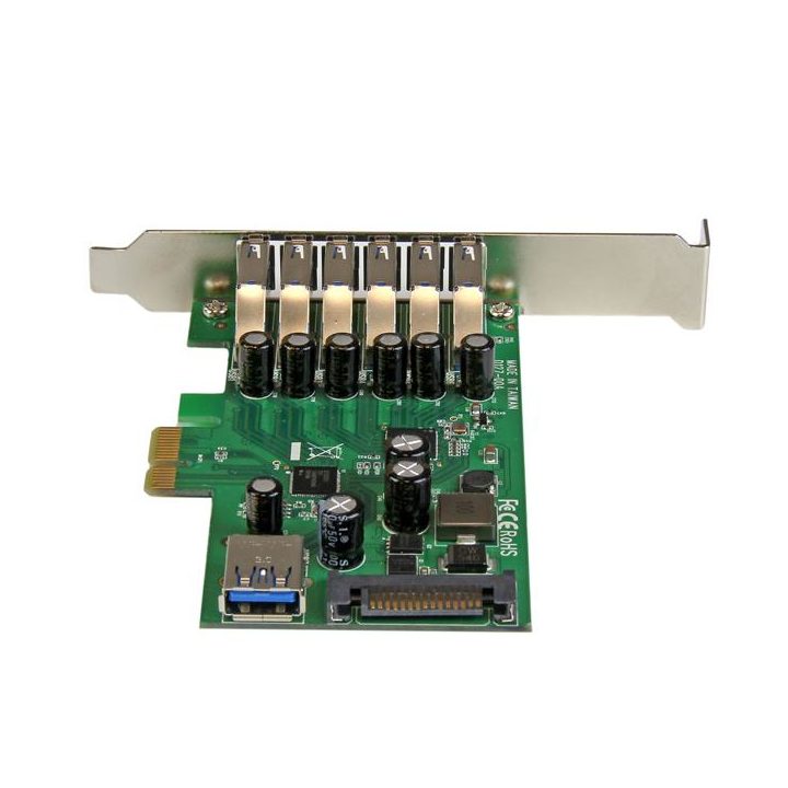 StarTech.com 7-Port PCI Express USB 3.0 (5Gbps) Card with Low or Full…
