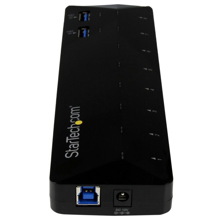 StarTech.com Concentrador USB 3.0 (5Gbps) de 10 Puertos - Ladrón con…