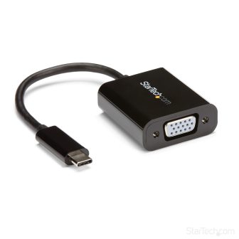 StarTech.com USB C to VGA Adapter - Black - 1080p - Video Converter…