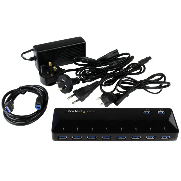 StarTech.com 10-Port USB 3.0 (5Gbps) Hub - Charging and Syncing Port…
