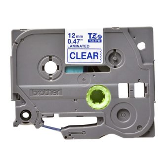 Brother TZE-133 Label Printer Tape Blue on Transparent
