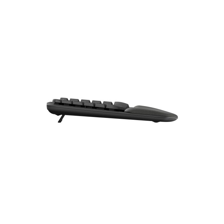Logitech Wave Keys, wireless ergonomic keyboard with cushioned palm…