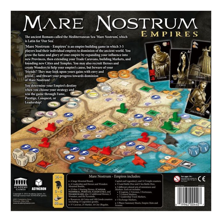 Asmodee Juego de mesa mare nostrum empires edad recomendada 14 años…