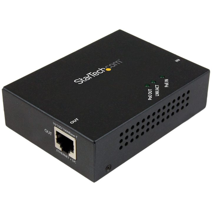 StarTech.com Gigabit PoE+ Extender 802.3at/af - 100m