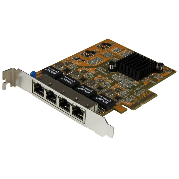 StarTech.com Placa de Rede PCI Express Ethernet Gigabit com 4 Portas…