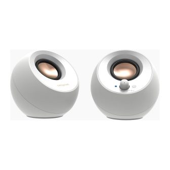 Creative Labs Creative Pebble V3 Bluetooth Speaker White…