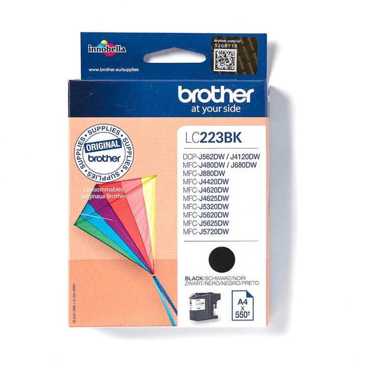 Brother LC-223BK cartucho de tinta 1 peça(s) Original Preto