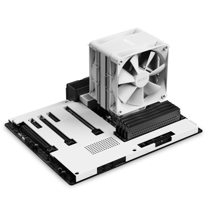 NZXT T120 Procesador Refrigerador de aire 12 cm Blanco 1 pieza(s)…