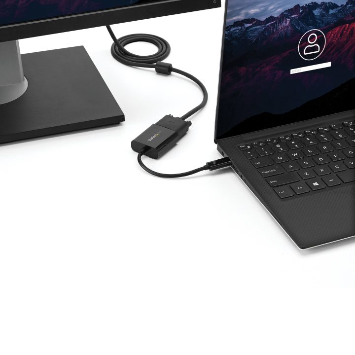 StarTech.com Adaptador USB C a VGA - Negro - 1080p - Convertidor de…