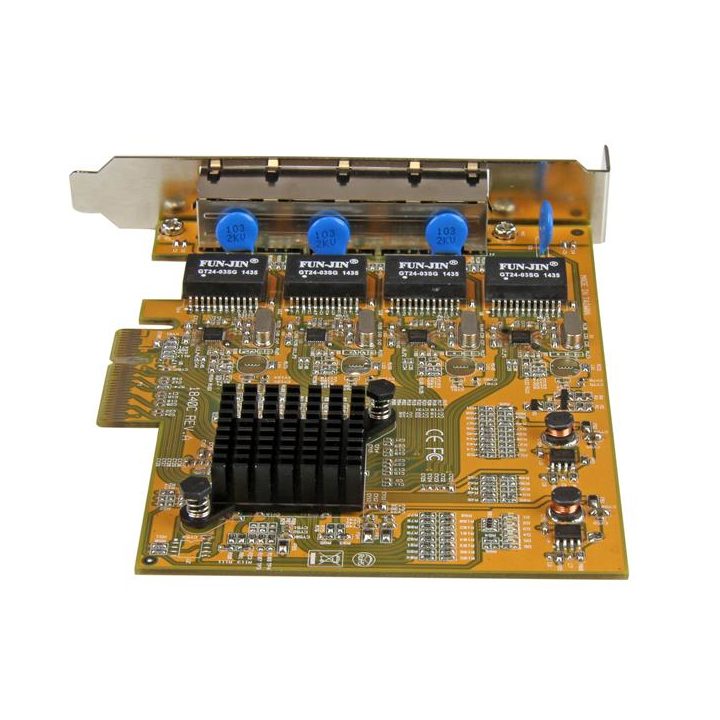 StarTech.com Placa de Rede PCI Express Ethernet Gigabit com 4 Portas…