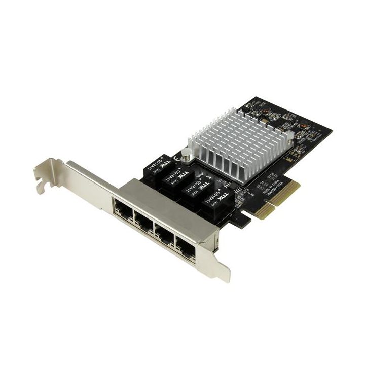 StarTech.com Placa de Rede PCI Express Ethernet Gigabit com 4 Portas…