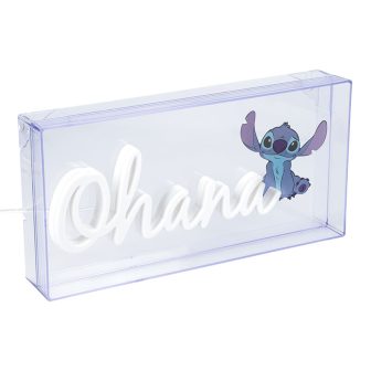 Lâmpada LED néon Paladone Stitch Ohana (PP12800LS)
