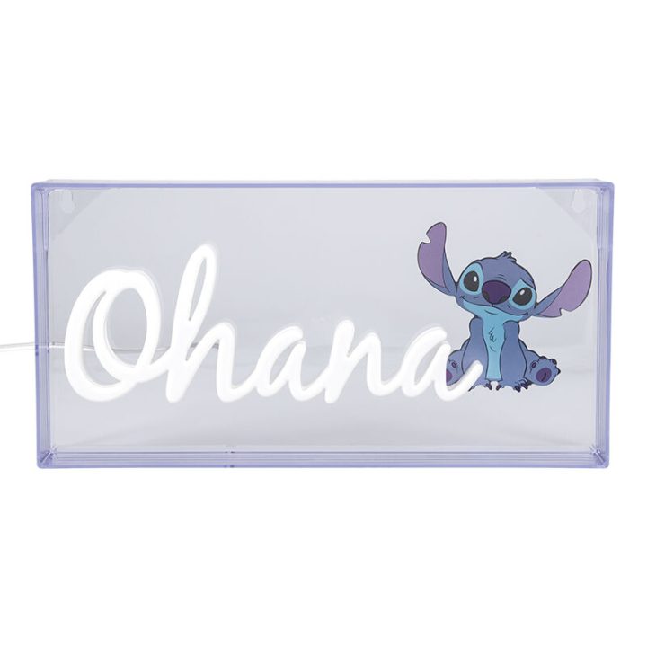 Lâmpada LED néon Paladone Stitch Ohana (PP12800LS)