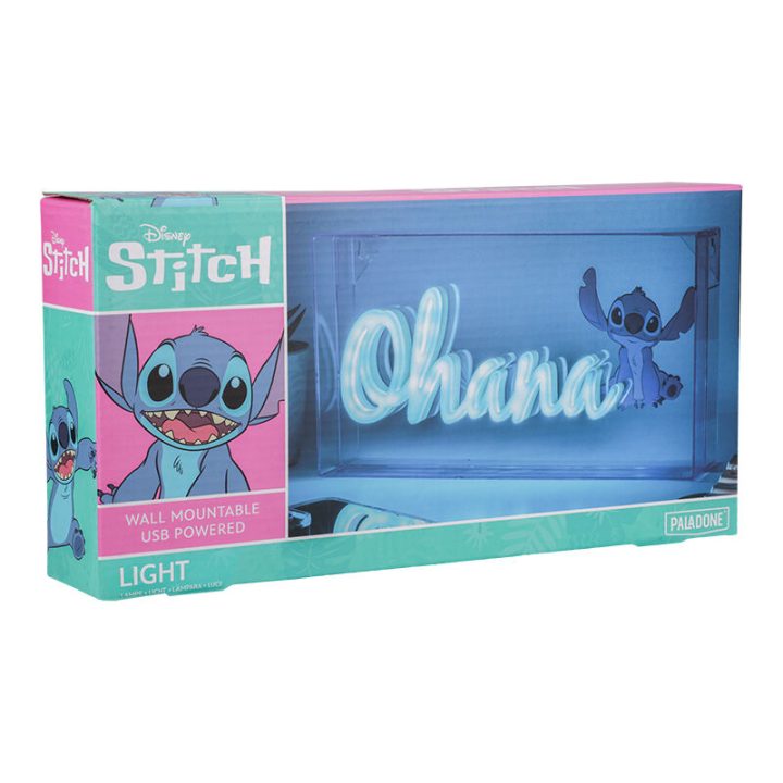 Lampara LED neón Paladone stitch ohana (PP12800LS)