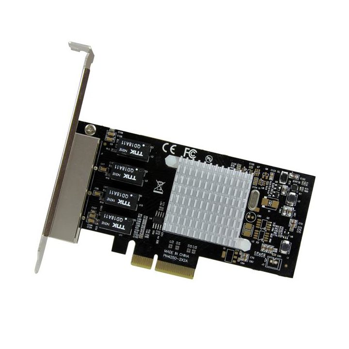 StarTech.com Placa de Rede PCI Express Ethernet Gigabit com 4 Portas…