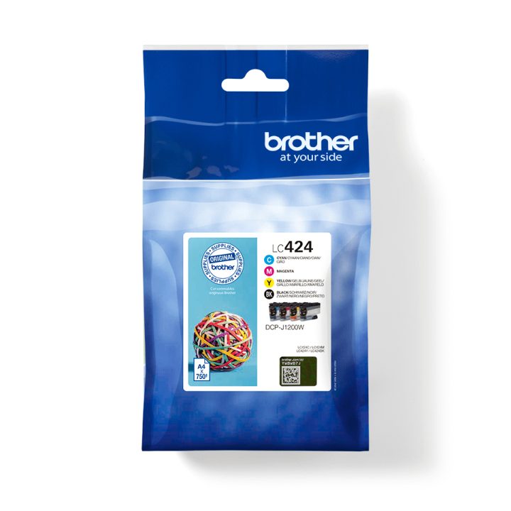 Brother LC424VAL ink cartridge 4 piece(s) Original Black, Cyan…