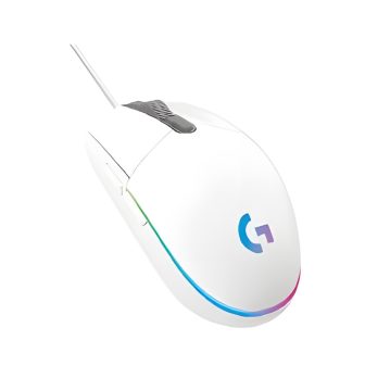 Logitech Mouse - optical - 6 buttons - wired - USB - white…