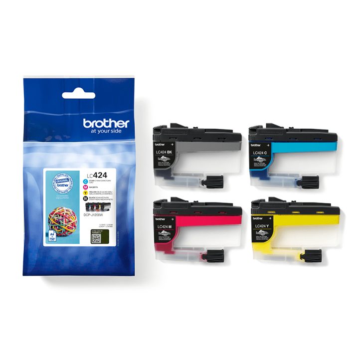 Brother LC424VAL ink cartridge 4 piece(s) Original Black, Cyan…