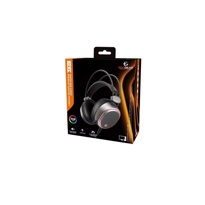 Ego gear - SHS55 RGB wired premium gaming headset for PC, PS5, PS4…