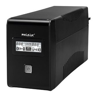 Phasak 650VA Interactive AVR UPS 2xSchuko Ph 9465 0.65kVA