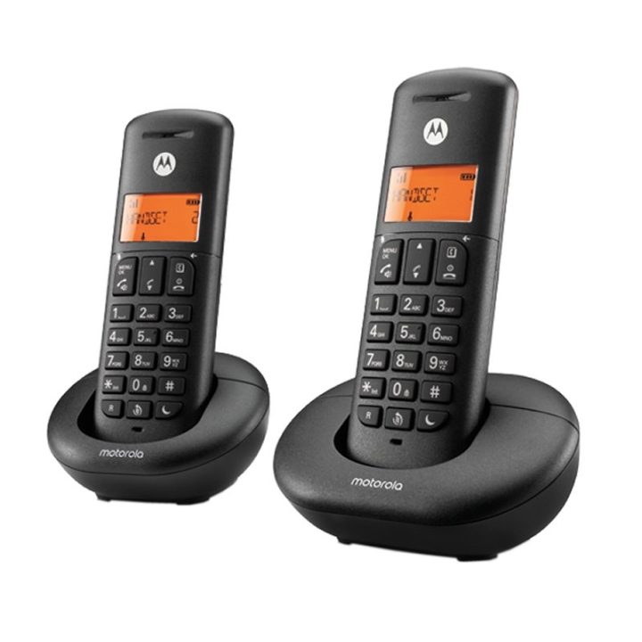 Telefone DECT Motorola E202 Duo Preto