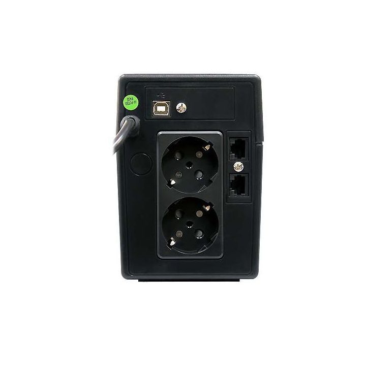 Phasak 650VA Interactive AVR UPS 2xSchuko Ph 9465 0.65kVA