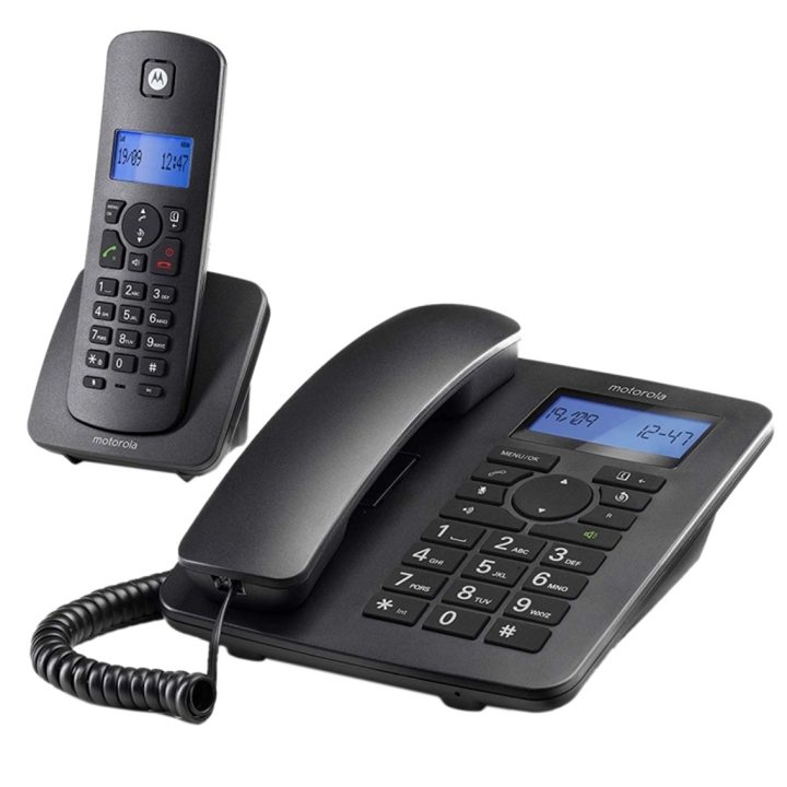 Motorola C4201 Teléfono DECT/analógico Identificador de llamadas Negro