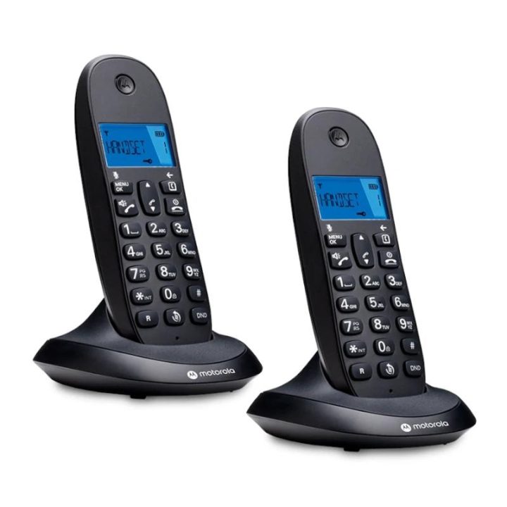 MOTOROLA C1002 CB+ DECT Phone Black Duo (107C1002CB+)