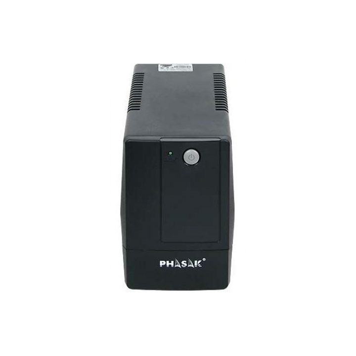Phasak 800VA Interactive UPS with AVR, 2schuko, PH 9408, 0.8kVA