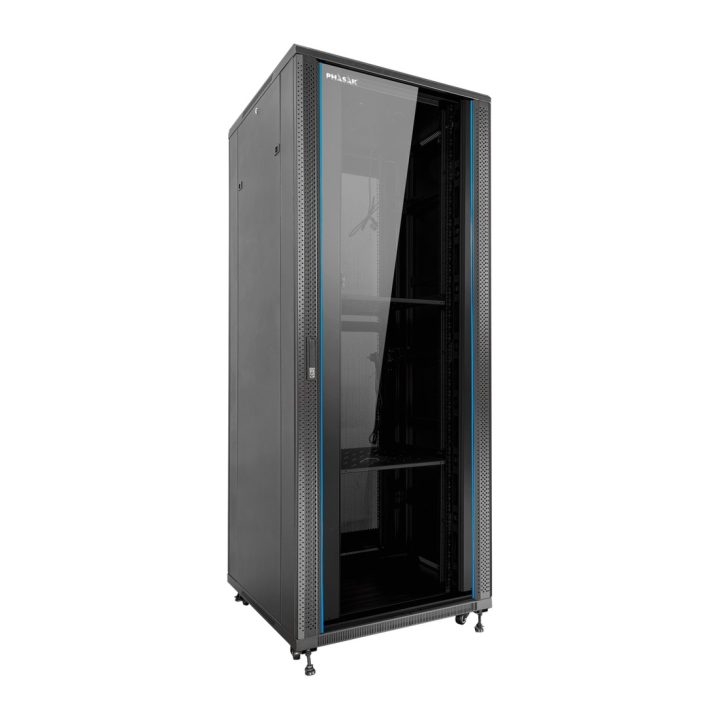 Armário rack de chão 19 polegadas Phasak pro 32U preto 600X600…