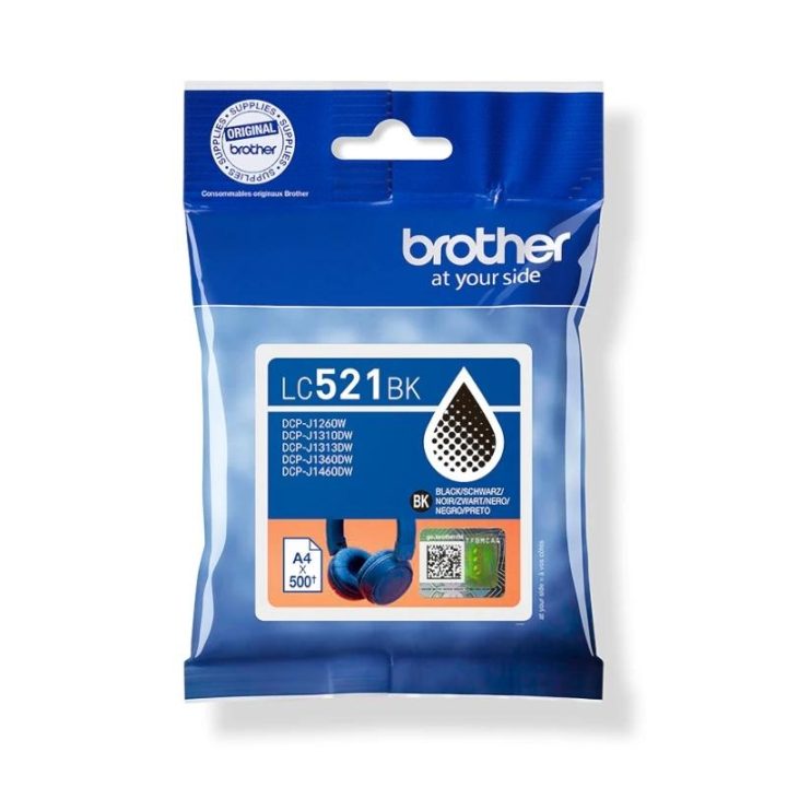 Brother LC521BK Ink Cartridge 1 piece(s) Original Black