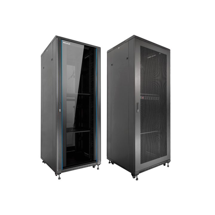Phasak pro 32U 19-inch floor rack cabinet black 600X600 assembled pho…