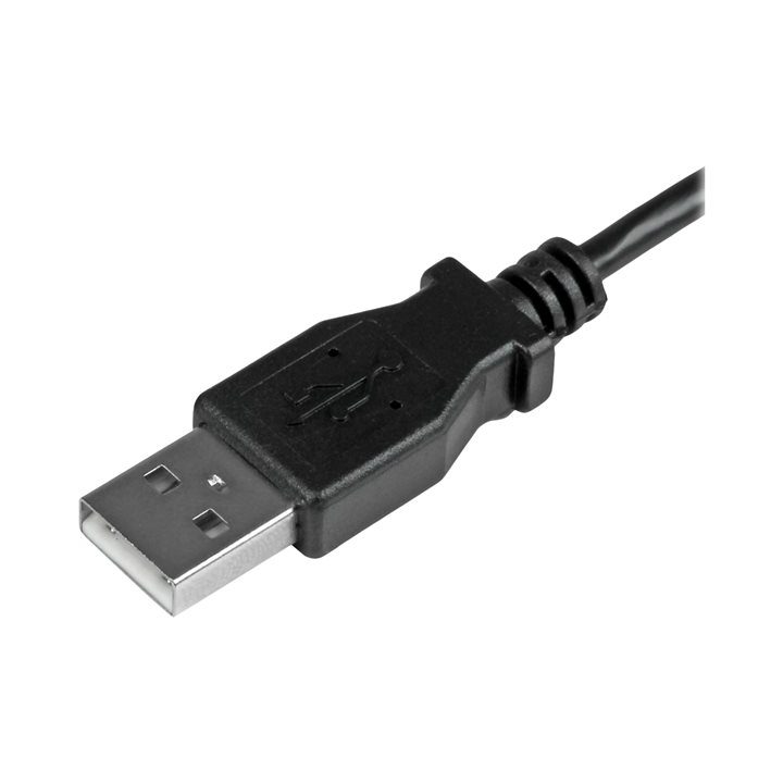 StarTech.com 1m Micro USB Cable with Left-Angled Connector - Charging…