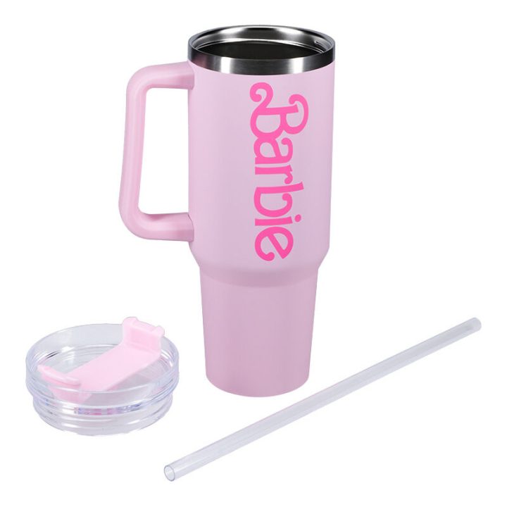 Paladone Barbie Logo XL Insulated Tumbler with Straw 1200 ml…