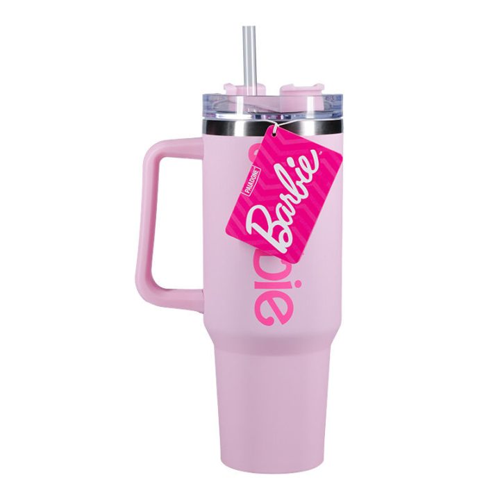 Paladone Barbie Logo XL Insulated Tumbler with Straw 1200 ml…