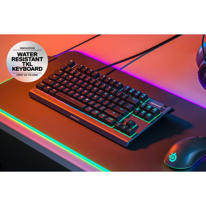 SteelSeries APEX 3 TKL USB Keyboard QWERTY US English Black (64831)