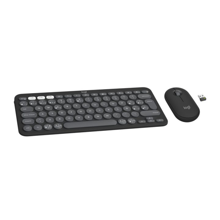 Logitech 920-012227 Keyboard Mouse Included Universal RF Wireless +…