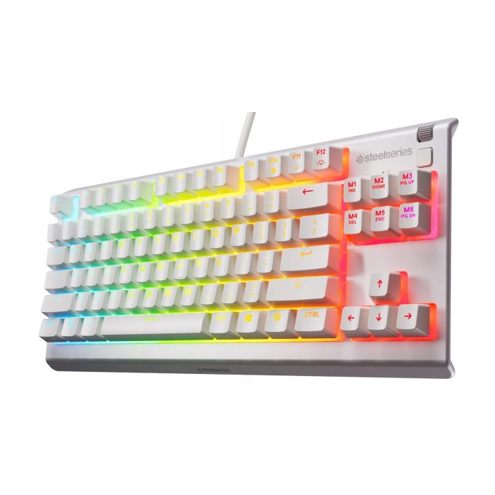 Teclado SteelSeries Apex 3 TKL (USA) branco (64819)