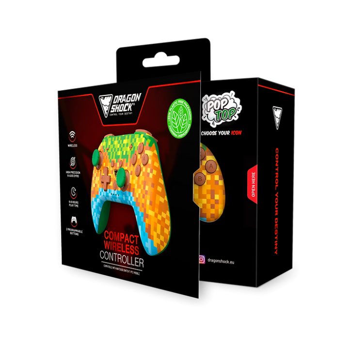 Dragon Shock PopTop Compact Multicolor Bluetooth Gamepad Nintendo…