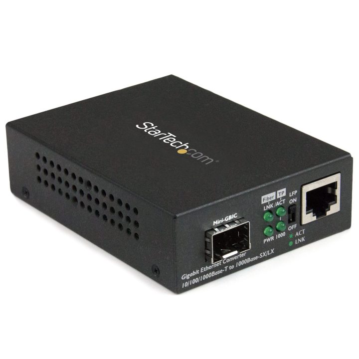StarTech.com Multimode/Single-Mode Fiber Media Converter for…