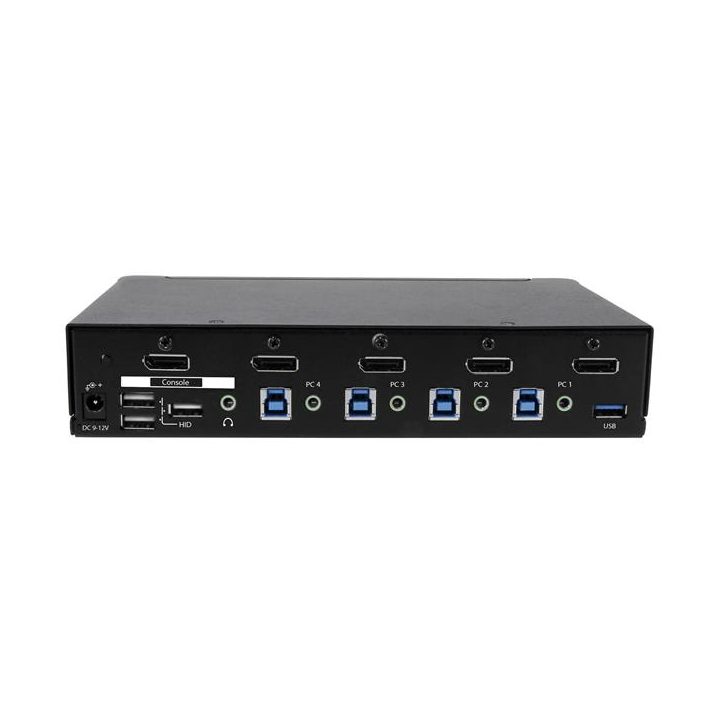 StarTech.com 4-Port DisplayPort 4K KVM Switch with USB 3.0